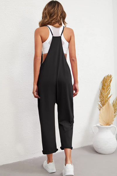 Adjustable strap wide leg jumpsuit PRE-ORDER